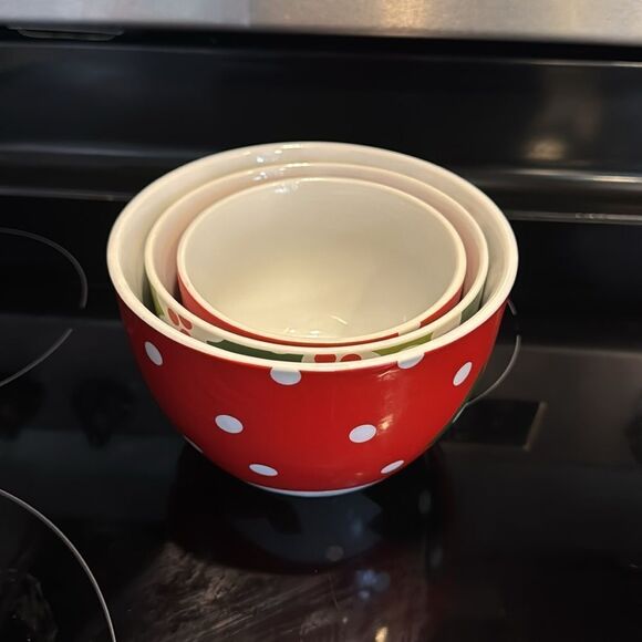 Crate&Barrel Ceramic Nesting Bowls - Picture 8 of 8